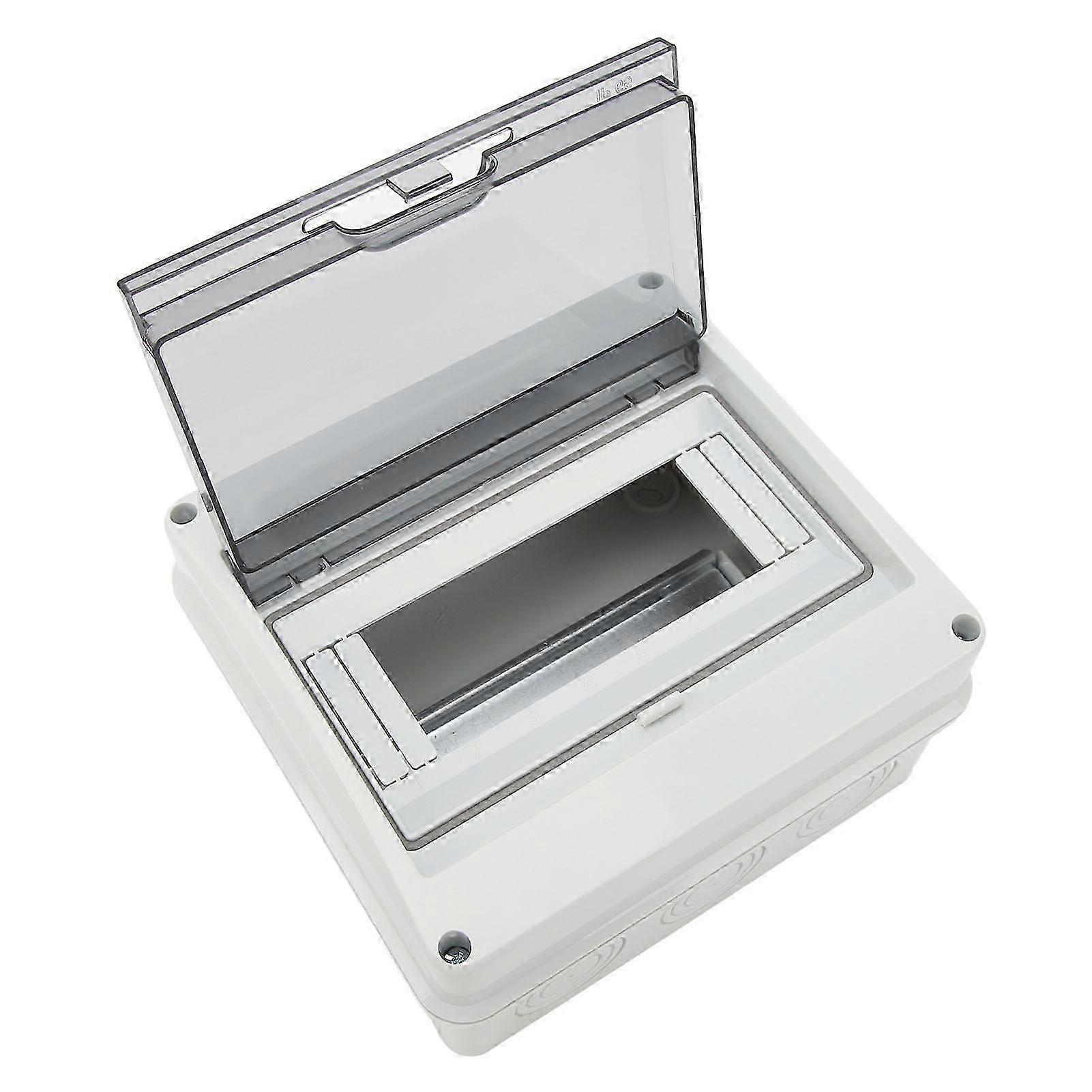 8-Way Circuit Breaker Box - Surface Mounted Waterproof & Dustproof Power Distribution Protection Box IP65 Rated for Electrical Safety