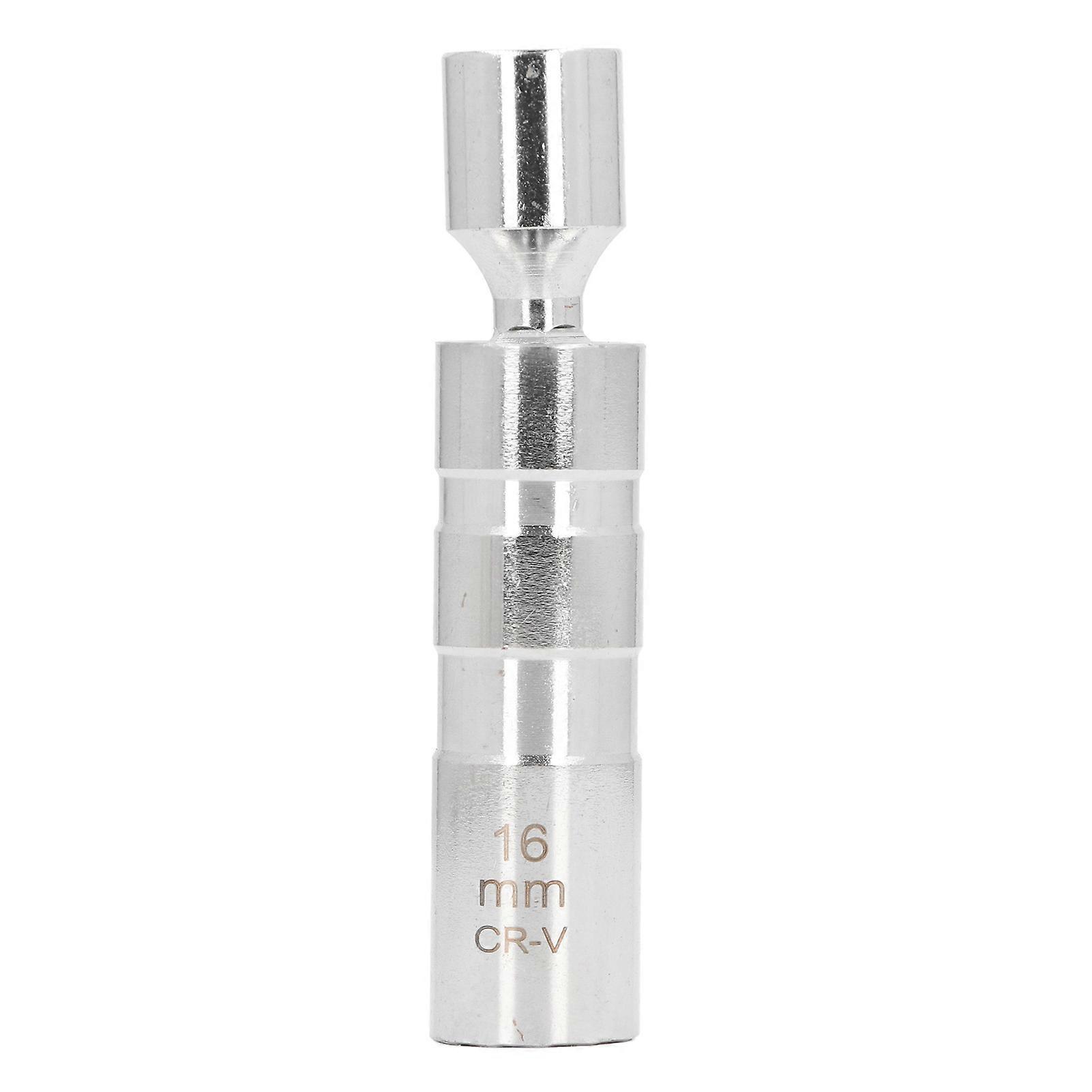 Universal Spark Plug Socket 16mm 12 Points 3/8 Inch Square Hole Magnet Swivel Spark Plug Socket