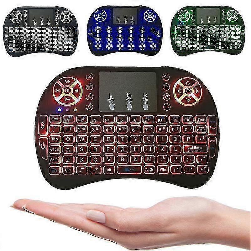 ZENGO Wireless Mouse Wireless Keyboard I8 Backlight Touchpad Projector 2.4ghz Remote Control Keyboard