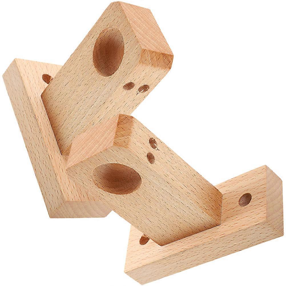 Wooden Curtain Rod Hooks Heavy Duty Curtain Rod Simple Style House Owners 12.00X12.00X4.50CM 2Pcs