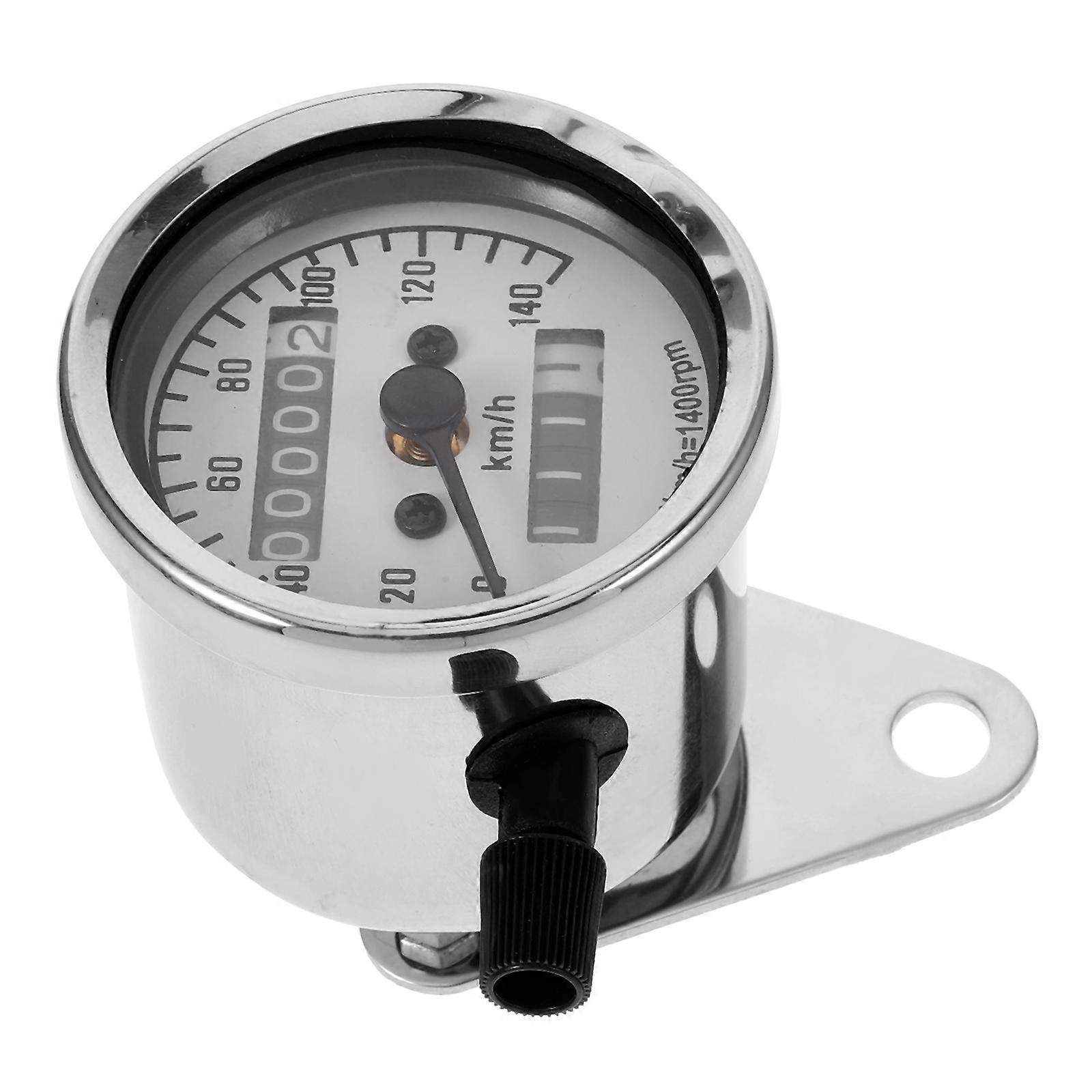 Sturdy Plated Motorcycle Speedometer with Accurate Odometer for Reliable Mileage Tracking – Universal Fit for Various Models, Retro Style Instrument