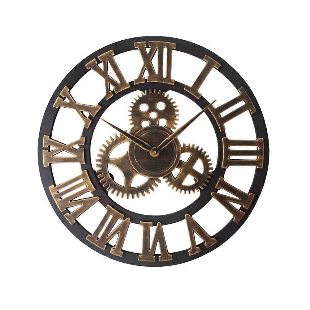 It sounds like you're describing a product listing for a **retro gear wall clock** with an **industrial style** design. Here's a refined version of