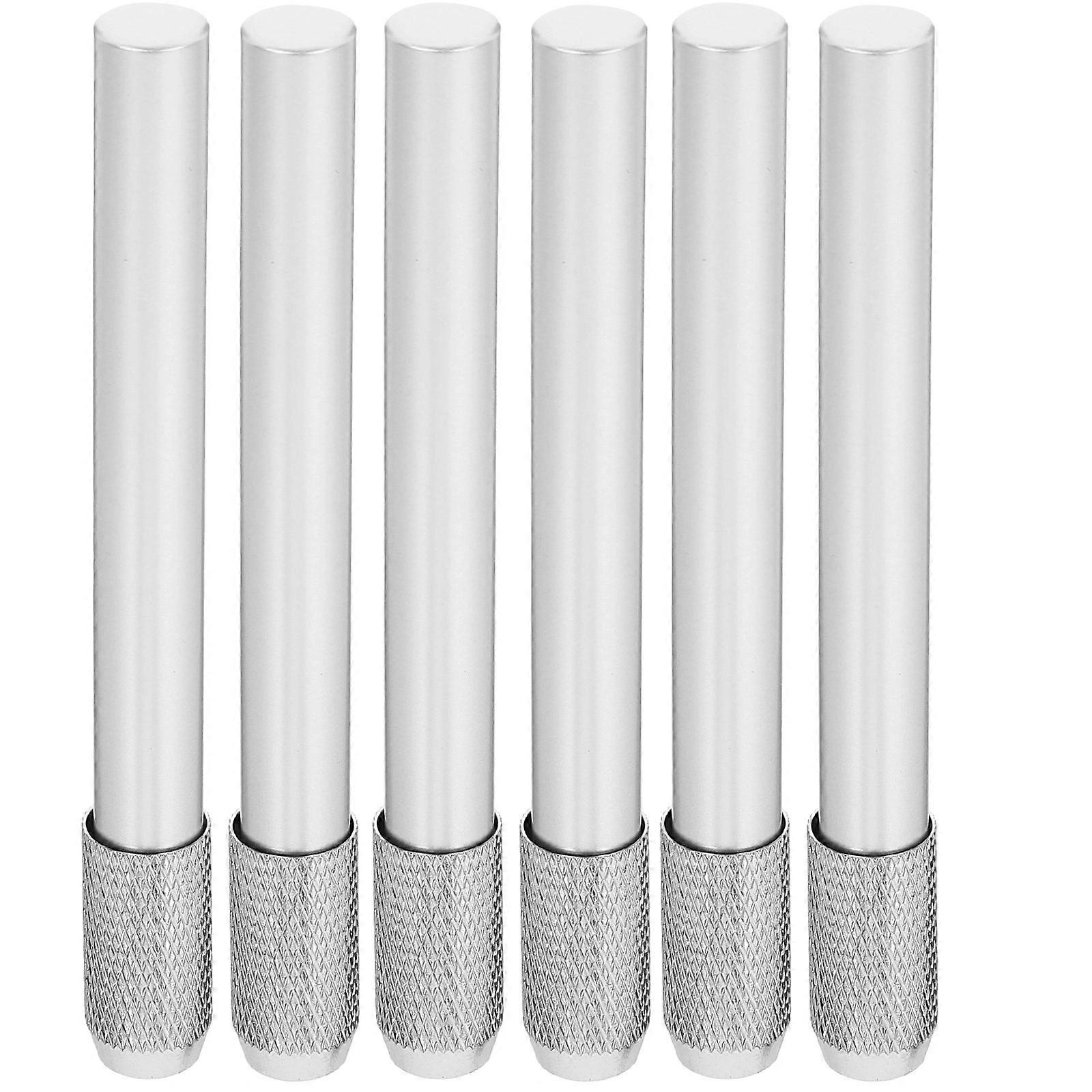 Metal Pencil Extender for Artists NonSlip Handle Comfortable Grip for Pencil Use Silver