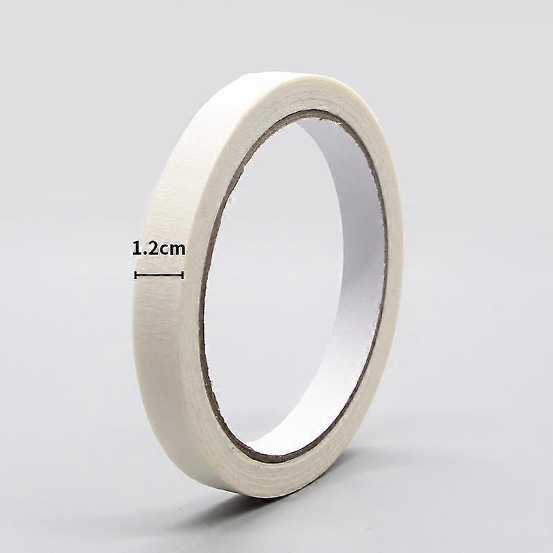 12/18/24/50mm Masking Tape White Color Single Side Tape Adhesive Crepe Paper for Oil Painting Sketch Drawing Supplies
