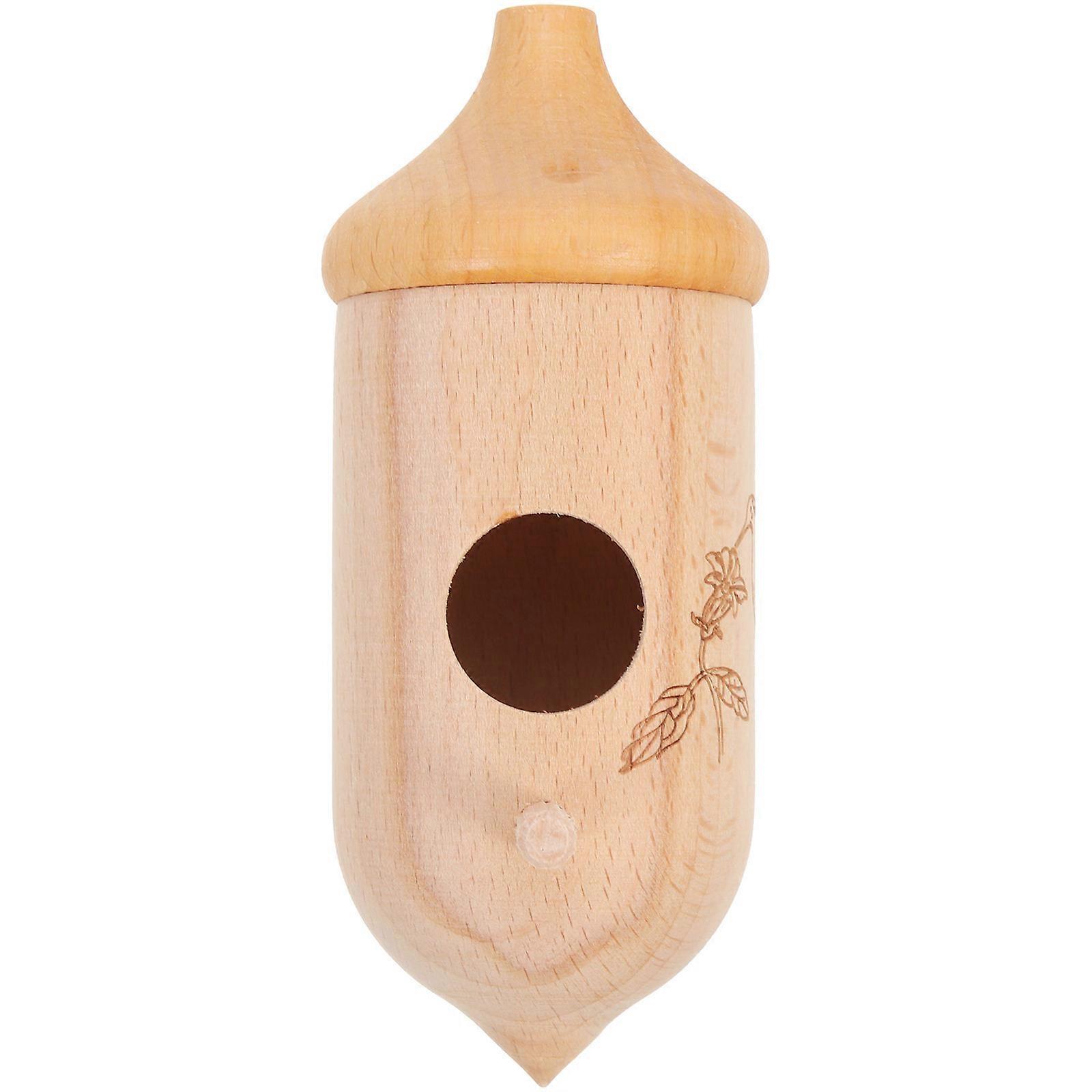 Wooden Bird Feeder for Hummingbirds Hanging Design Desktop Use 1 Set