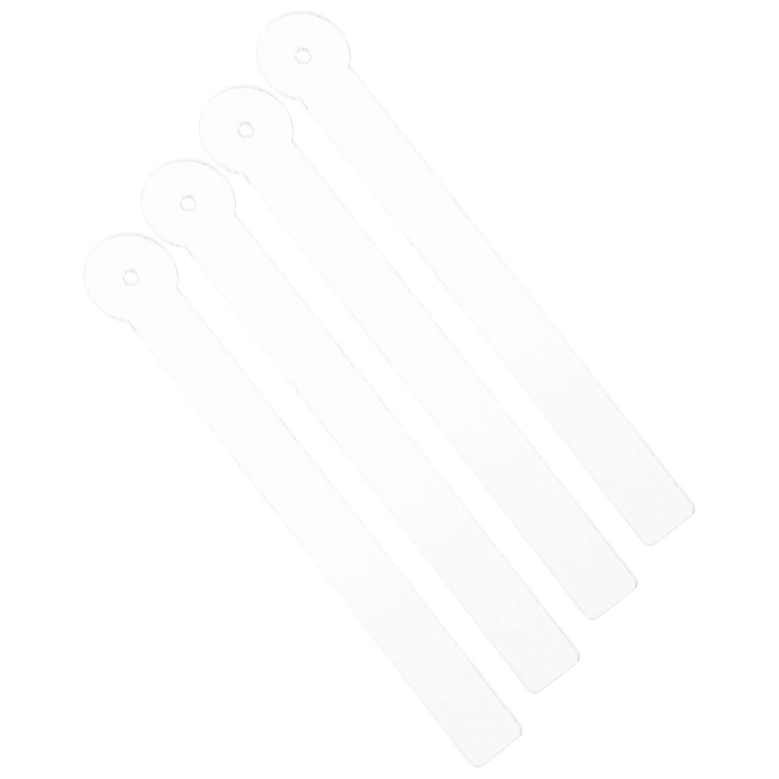 WORGEOUS 4pcs Clear Acrylic Earring Rods for Display Tools