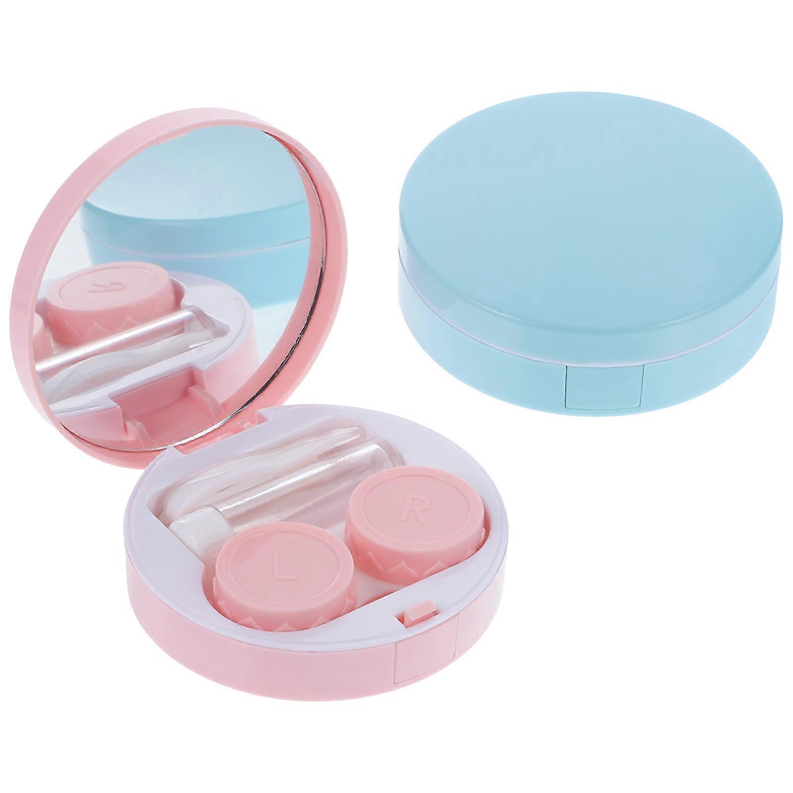 Replaceable Contact-Lens Cases Multi-Functional Travel Storage Bag For Household 2Sets