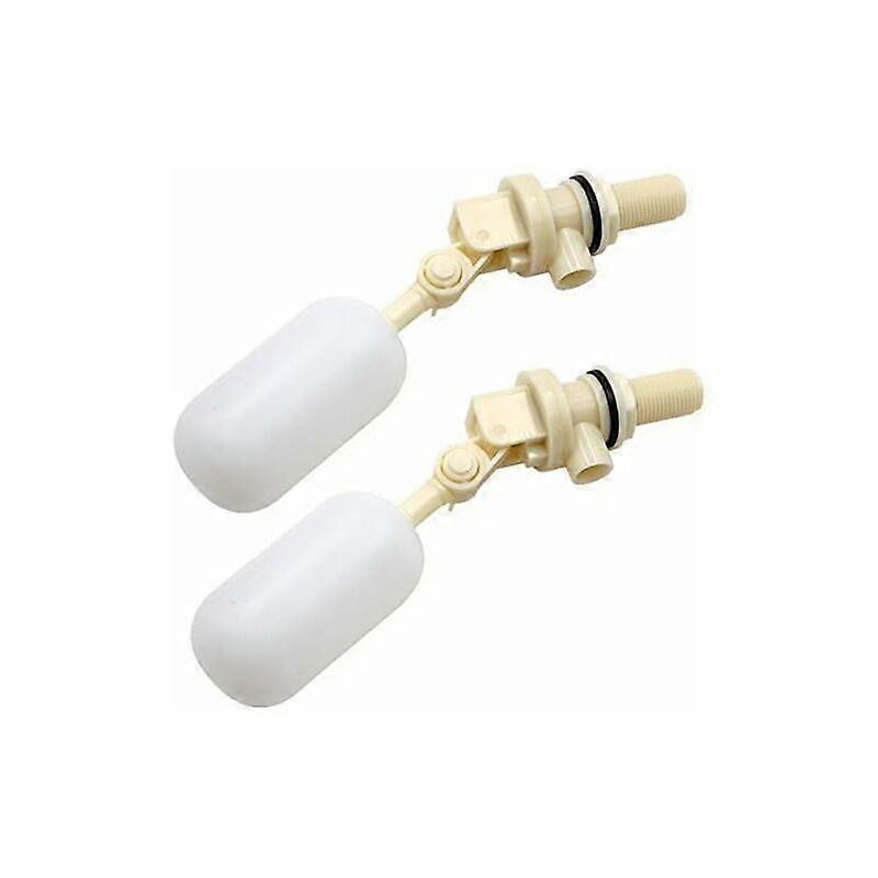 2 Pack Float Valve for Automatic Filling of Dog, Cattle and Sheep Waterers Automatic Fill Shut-Off Ball Valve 1/2" NPT