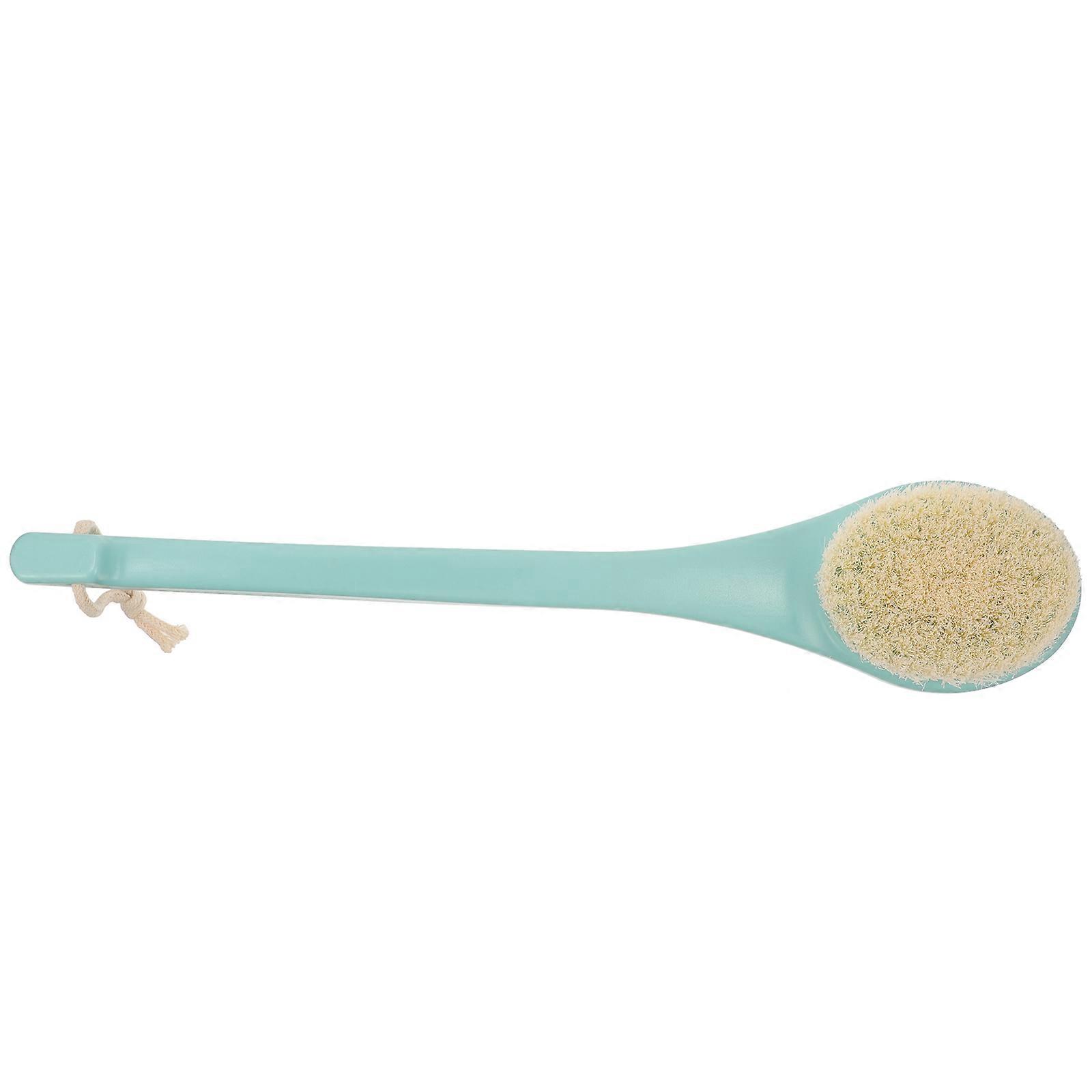 Silicone Shower Brush for Back Scrubbing with Durable PP Material and Ergonomic Design Green