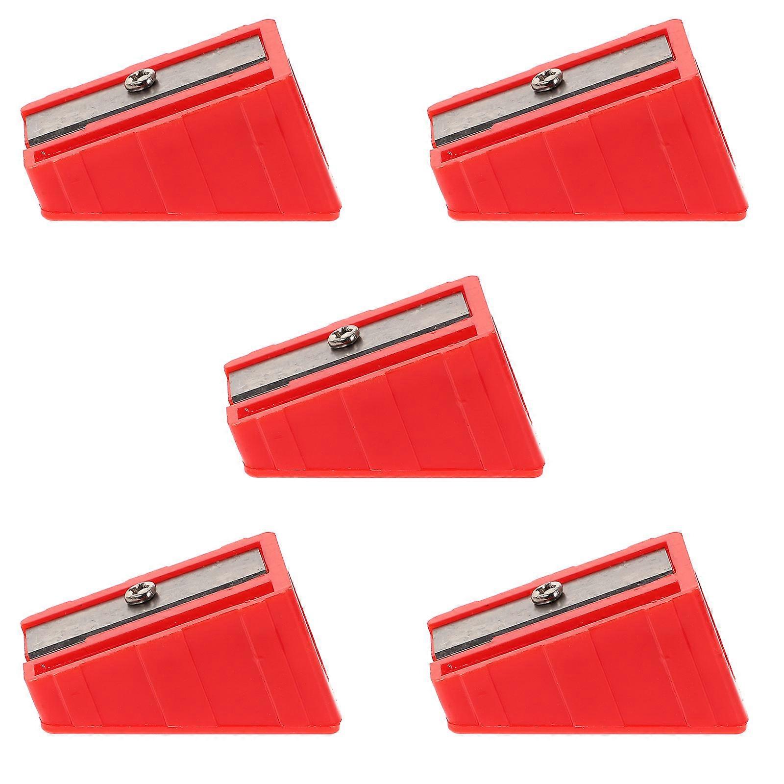 Billiards Accessories for Pool Cue Tip Repair with Durability and Versatility 5pcs Red Plastic Iron