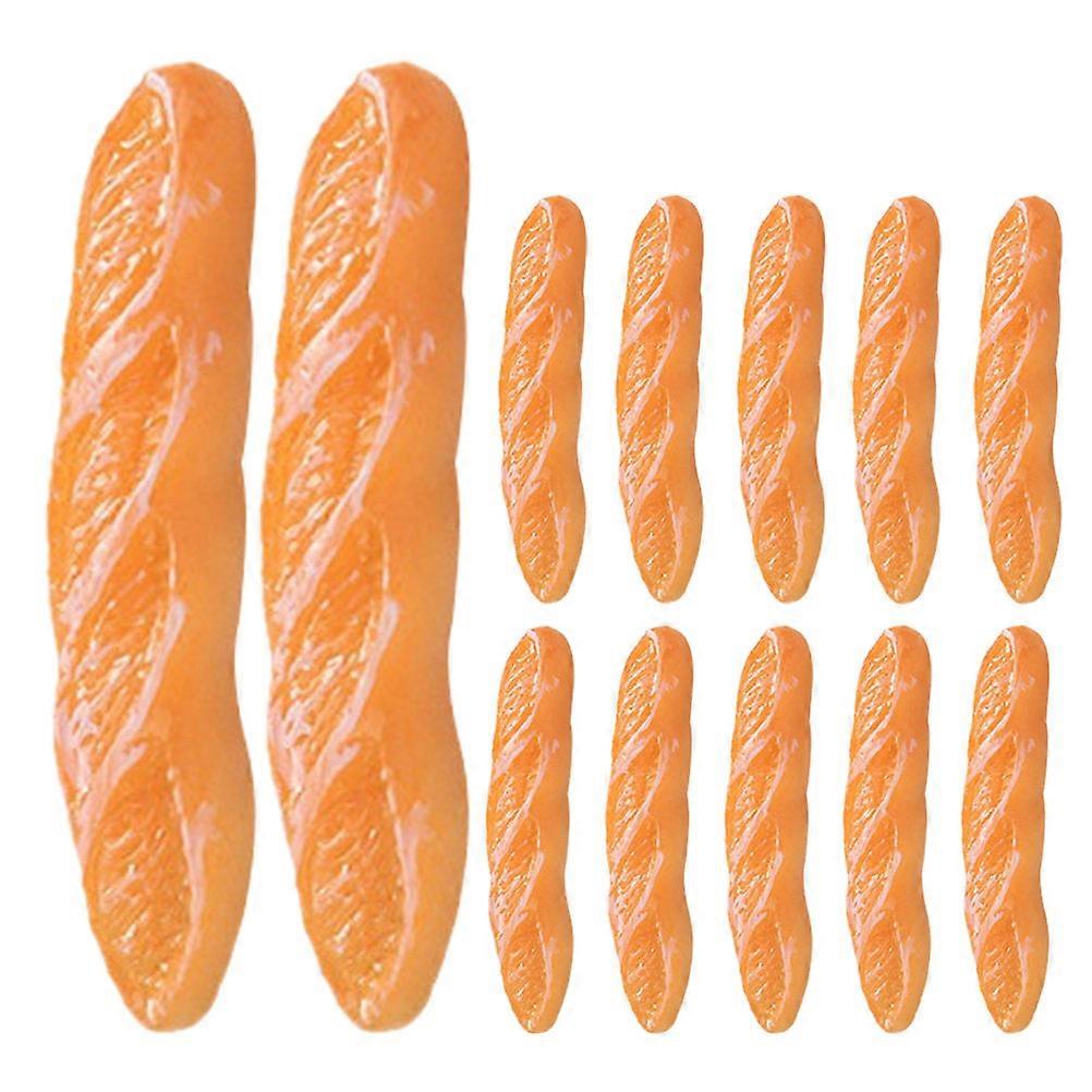 16pcs Realistic Resin Bread Models, Simulated Baguette Props for Dollhouse, DIY Decoration, Photography & Shop Display – Lifelike Artificial Bread