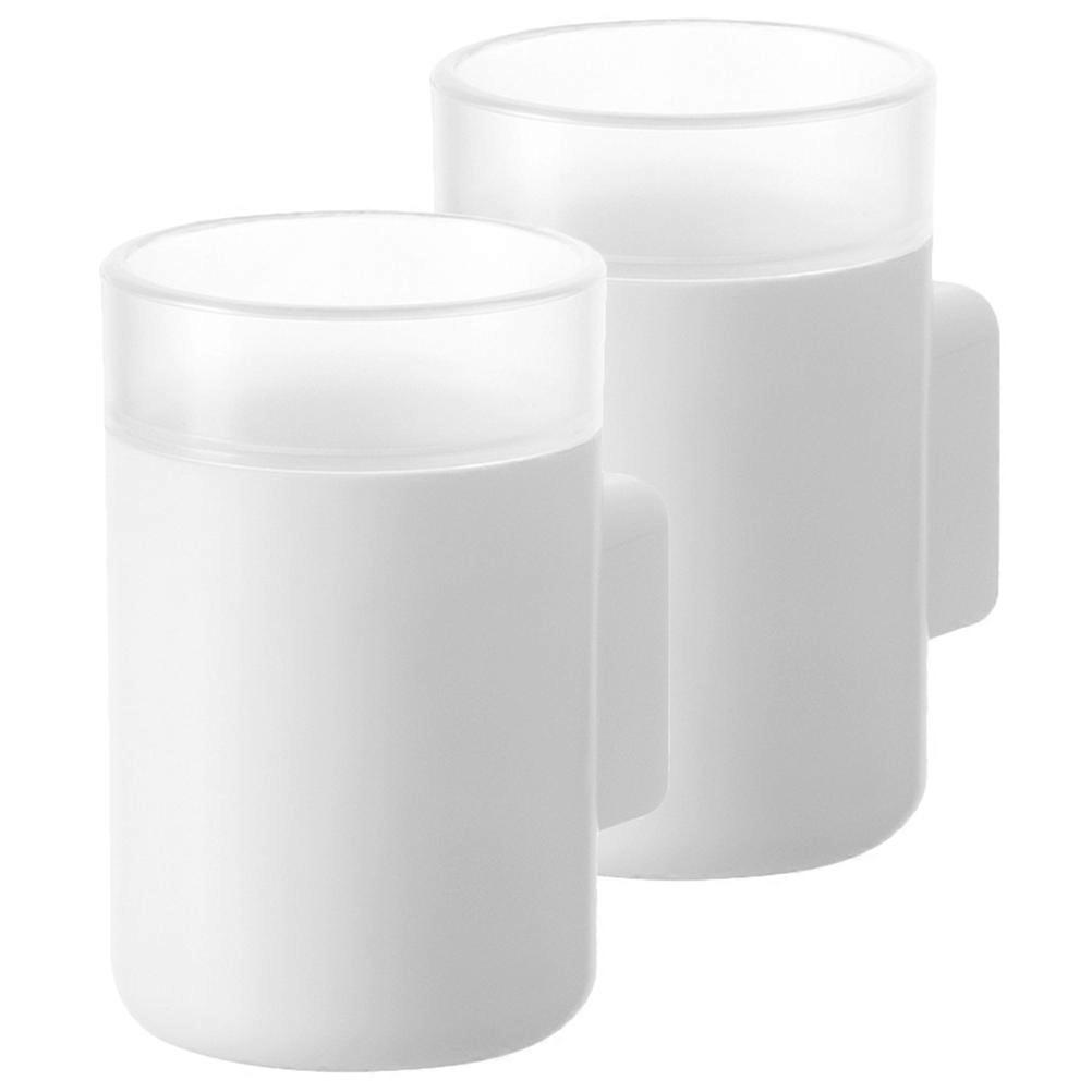 Toothbrush Storage Rack Rectangular Toothbrush Holder For Bathrooms Stylish Bathroom Accessories 7x4.4cm 2Set