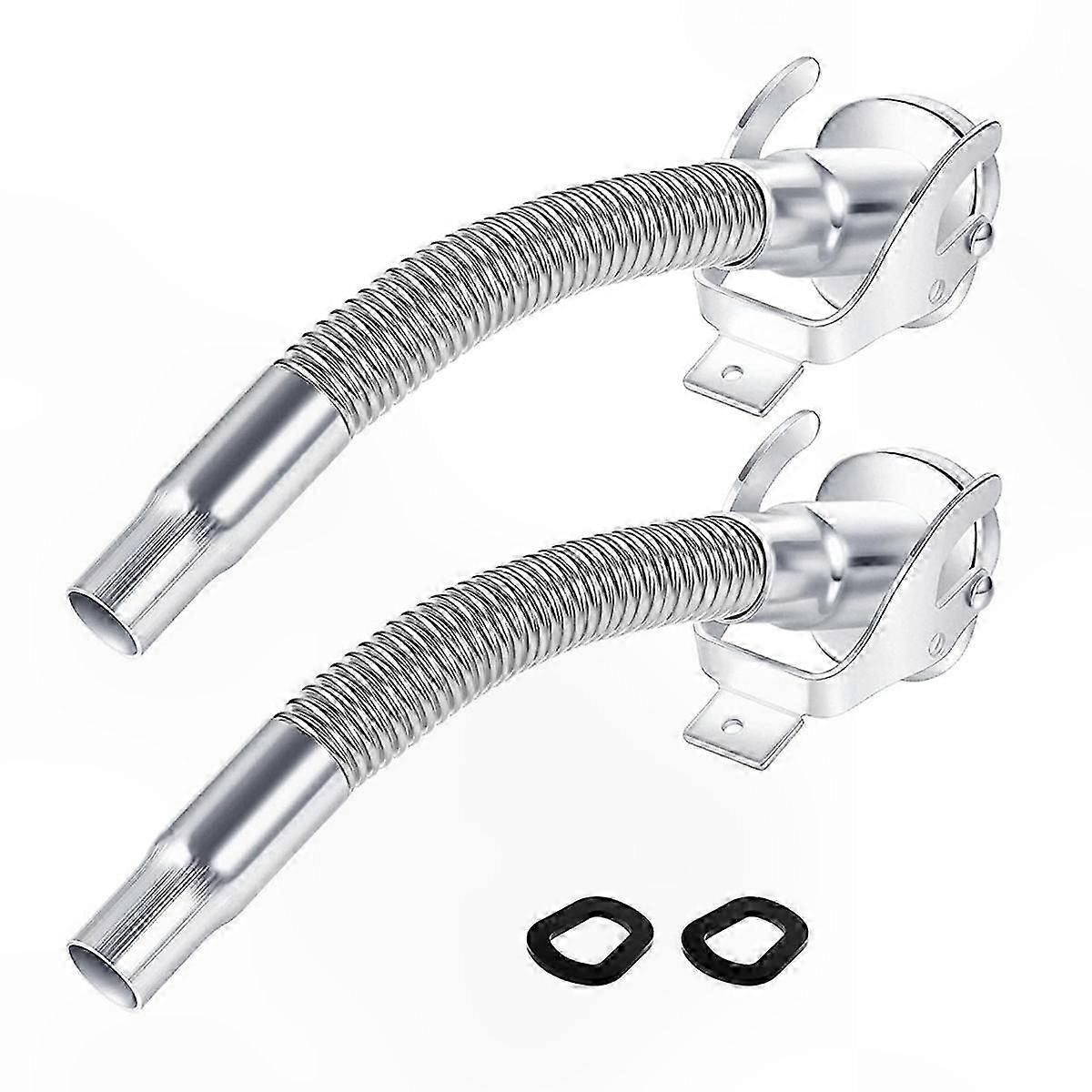 2-Pack Durable Steel Can Spout with Extended Tip for Easy Pouring