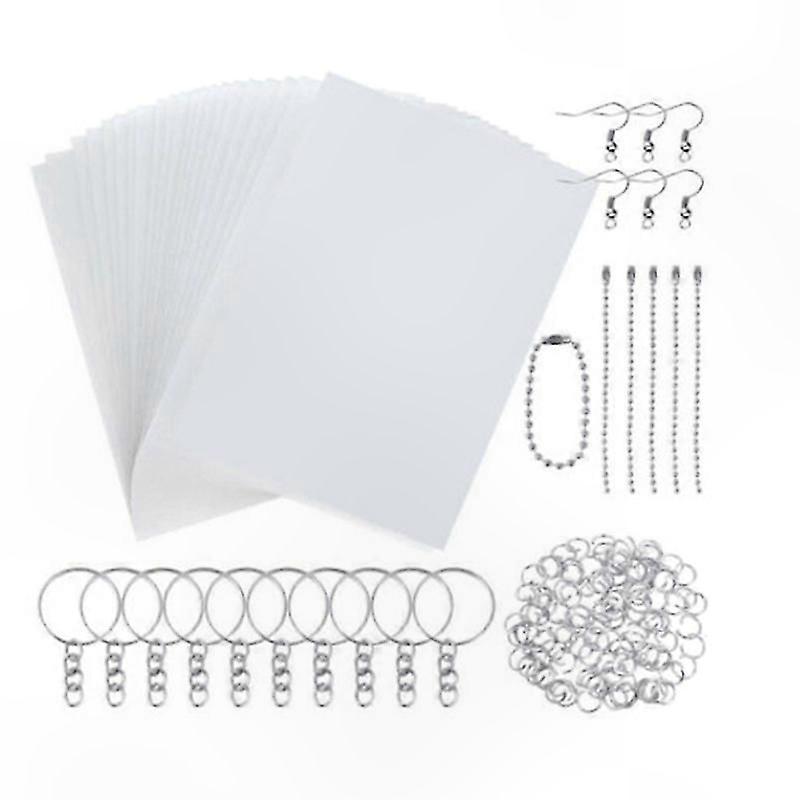 DIY Craft Plastic Sheets for Heat Shrinking Art Projects Supply Kit