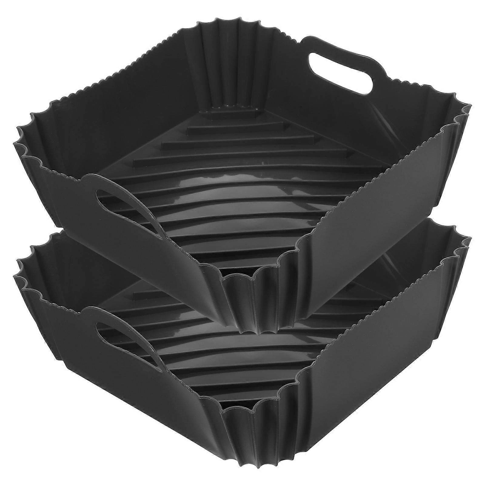 Air Fryer Silicone Liner Basket for Baking Use with Double Handle 2Pcs