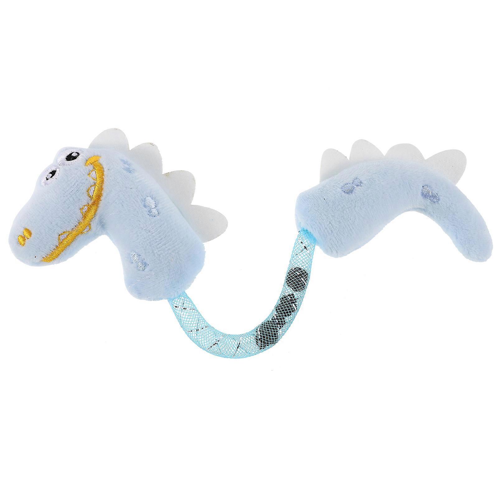 Engaging Plush Cat Toy For Indoor Kittens Featuring Dinosaur Shape For Interactive Play And Teeth Care 1Pack
