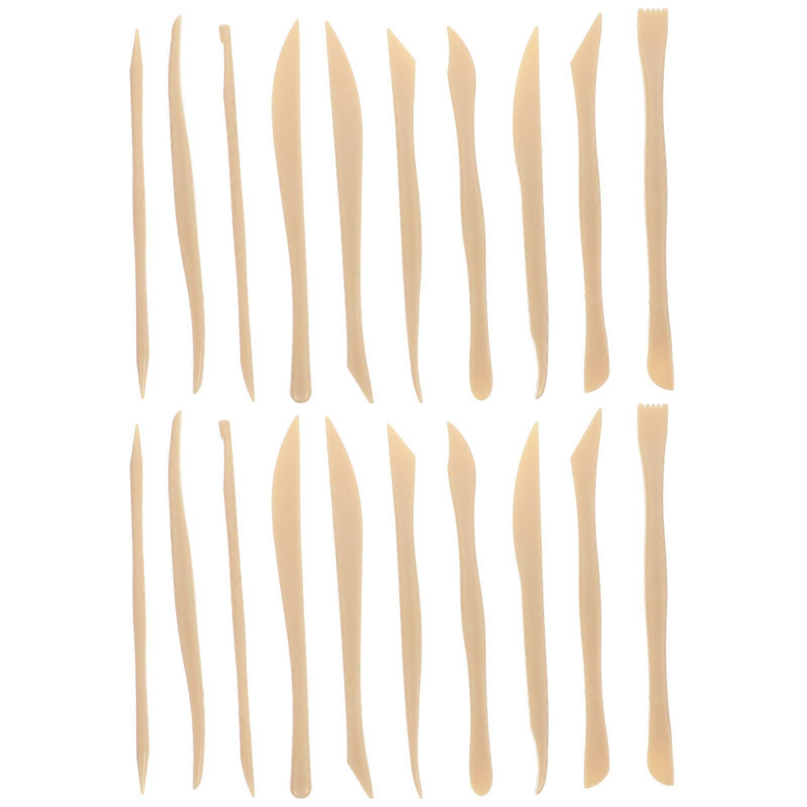 Clay Tools For Decorative Effects On Clay Surfaces 15.5X1.3cm Yellow Professional Design 2 Sets Ideal For Beginners