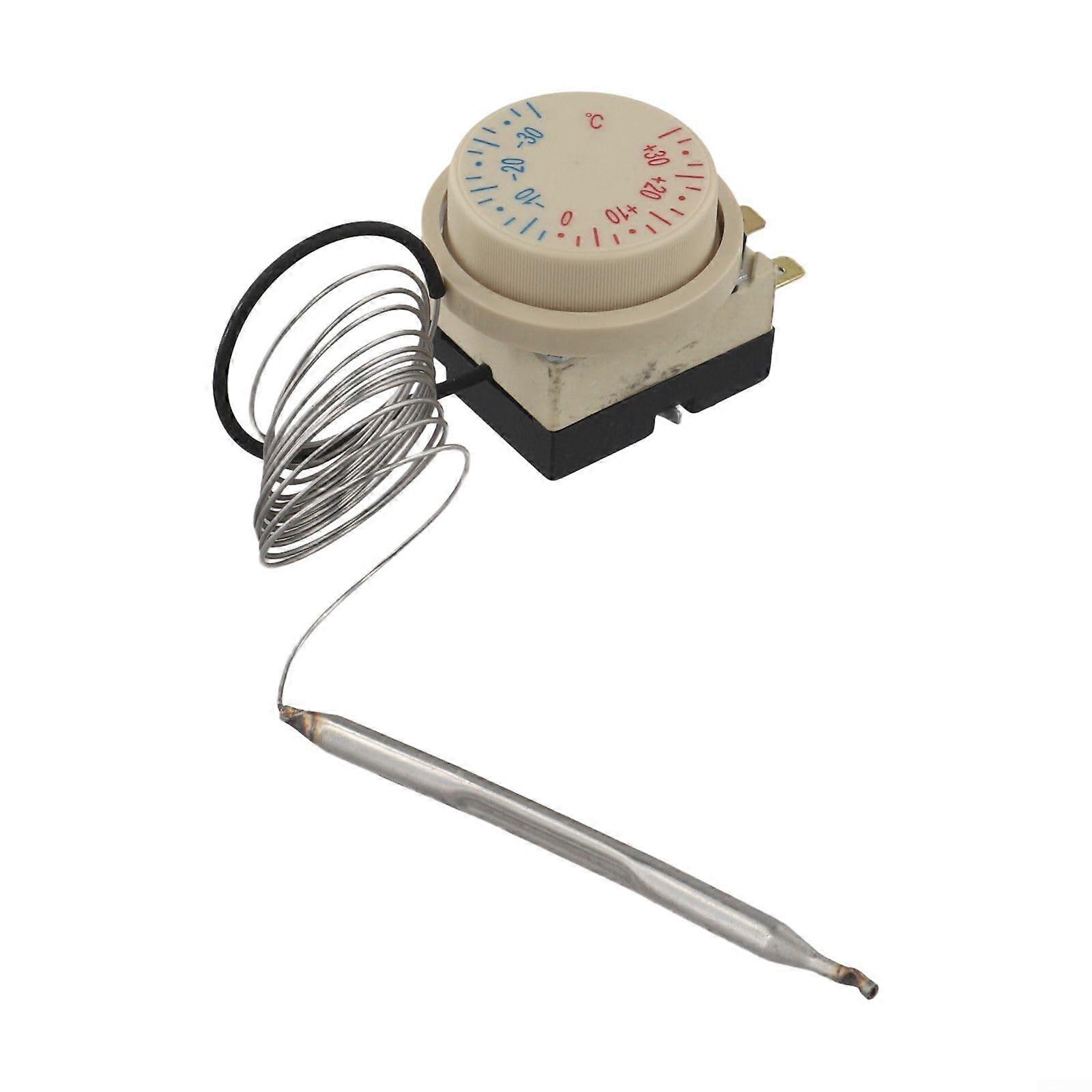 Mechanical room thermostat, ±30°C temperature control, DIY rotary knob operation, rotary thermostat for refrigerators