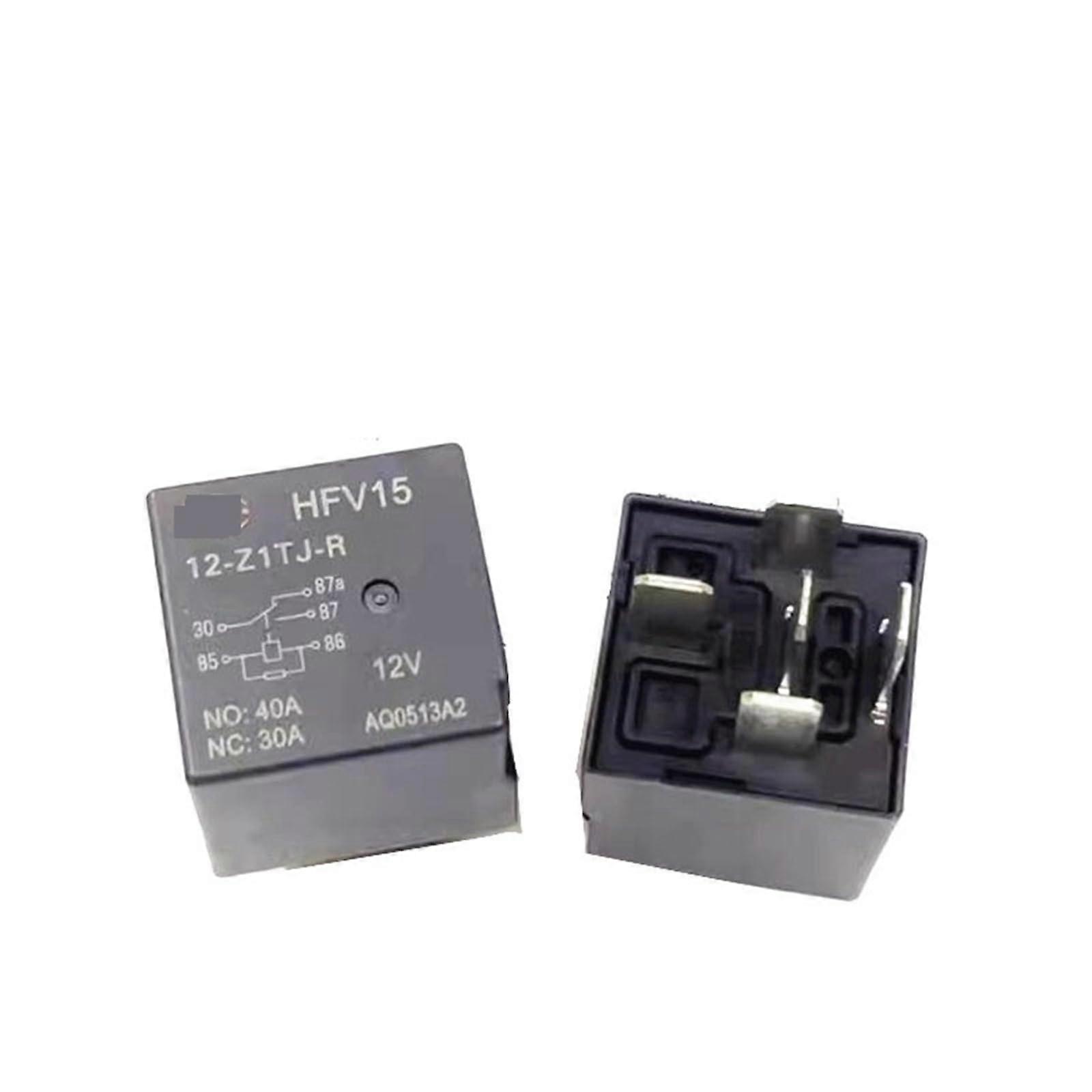 HFV15-12-Z1TJ-R Relay 12V DC 40A 5PIN 10PCS Pack, HFV1512Z1TJR Model, High-Performance Relay for Electrical Applications