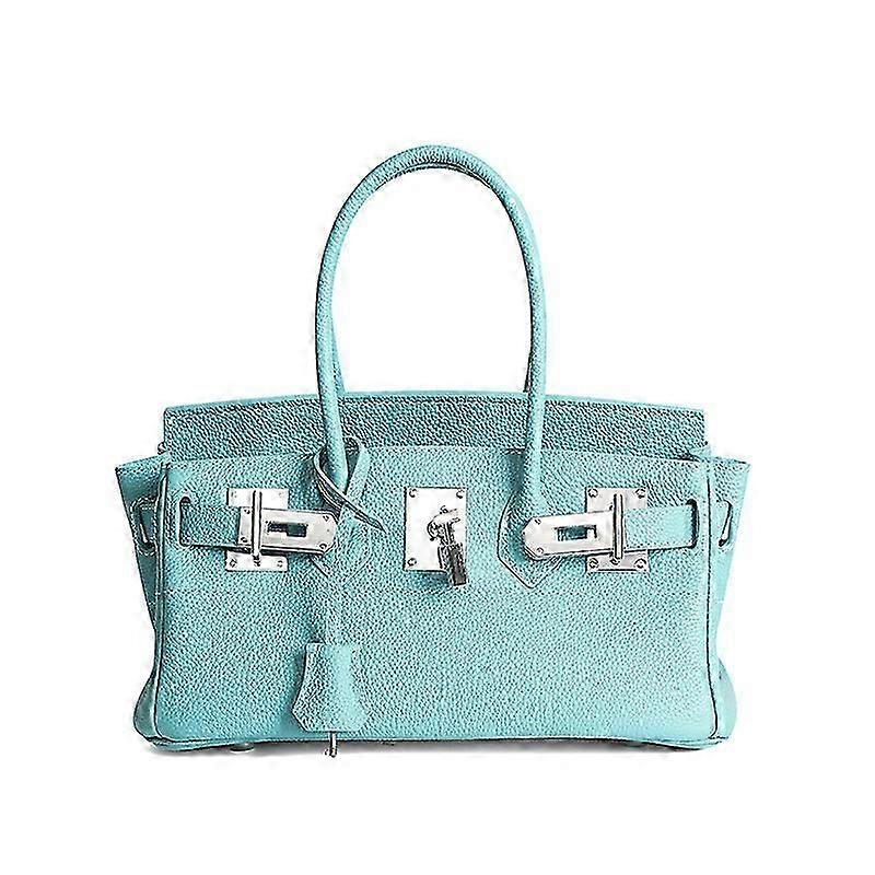 Northern Blue30*15*32cmStylish Northern Blue Cowhide Handbag for Women