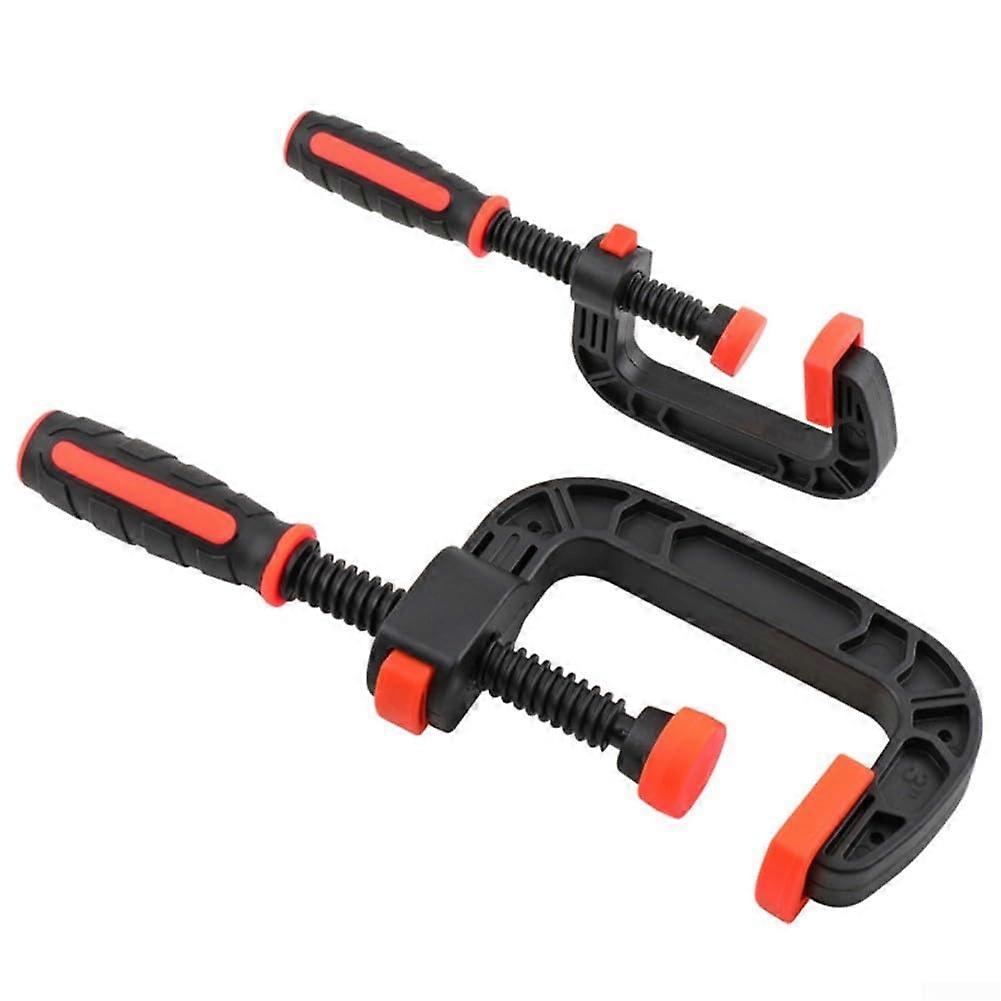 2 Pack 2" Plastic G Clamps for Woodworking, Carpentry & DIY Projects