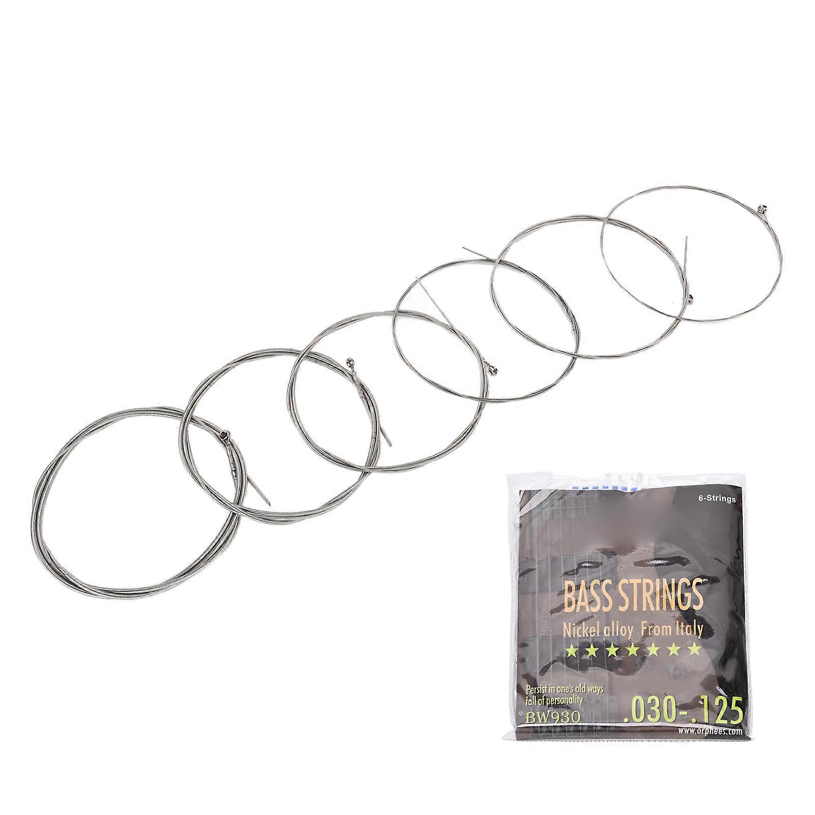 Bass Guitar Strings Wound Nickel Alloy Natural Feel Round Basses String for Bassist6 Strings BW930 