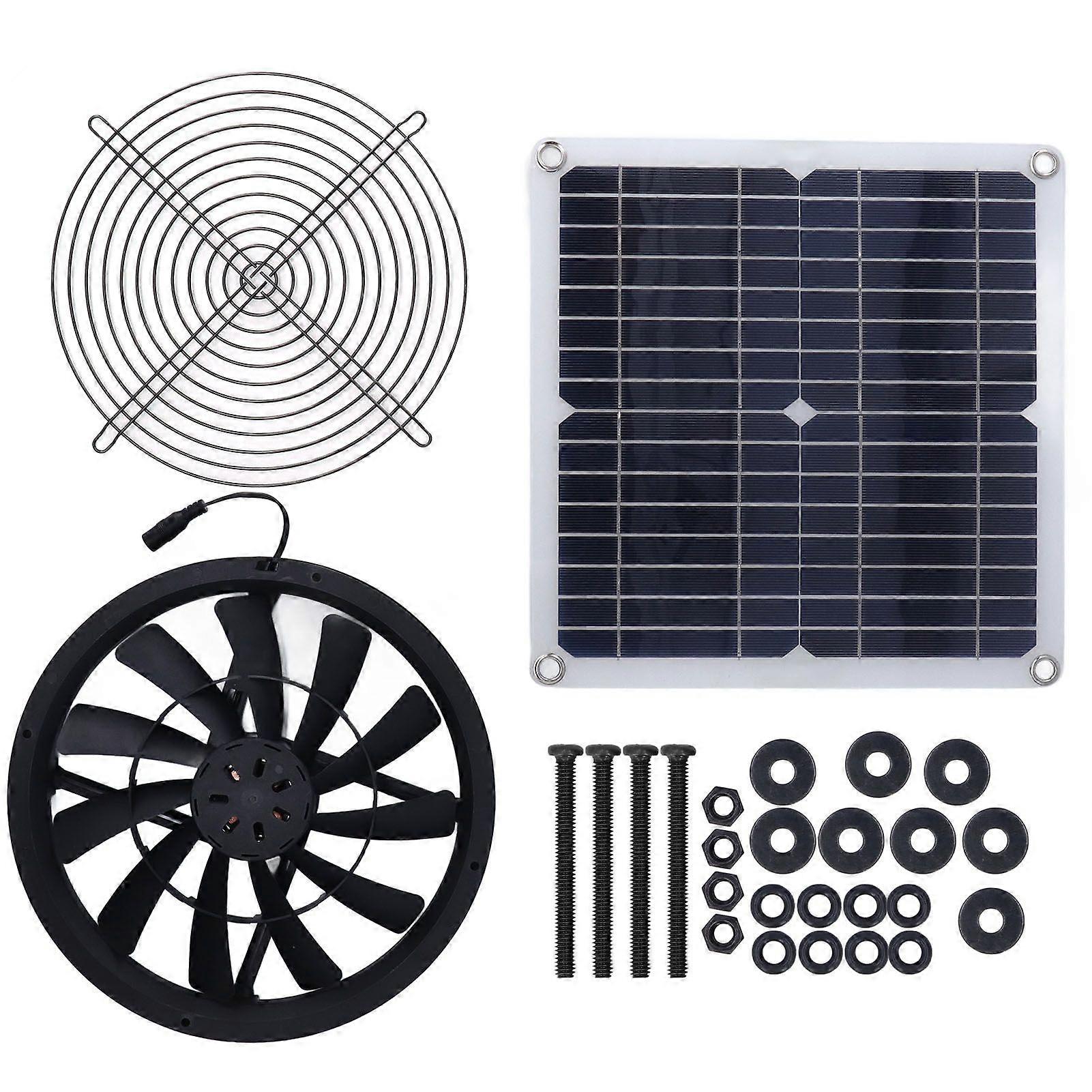 5V solar panel fan quiet operation for camping