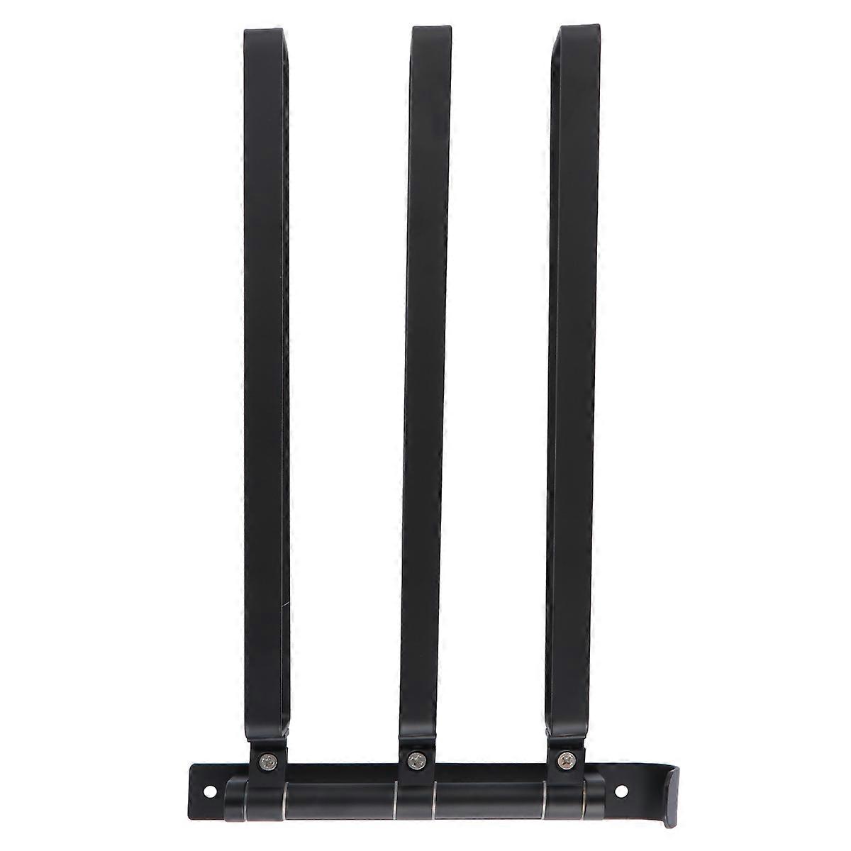 Black Aluminum Towel Hanging Rod for Bathroom Wall Mount Space Saving Storage Rack 12.5 inches