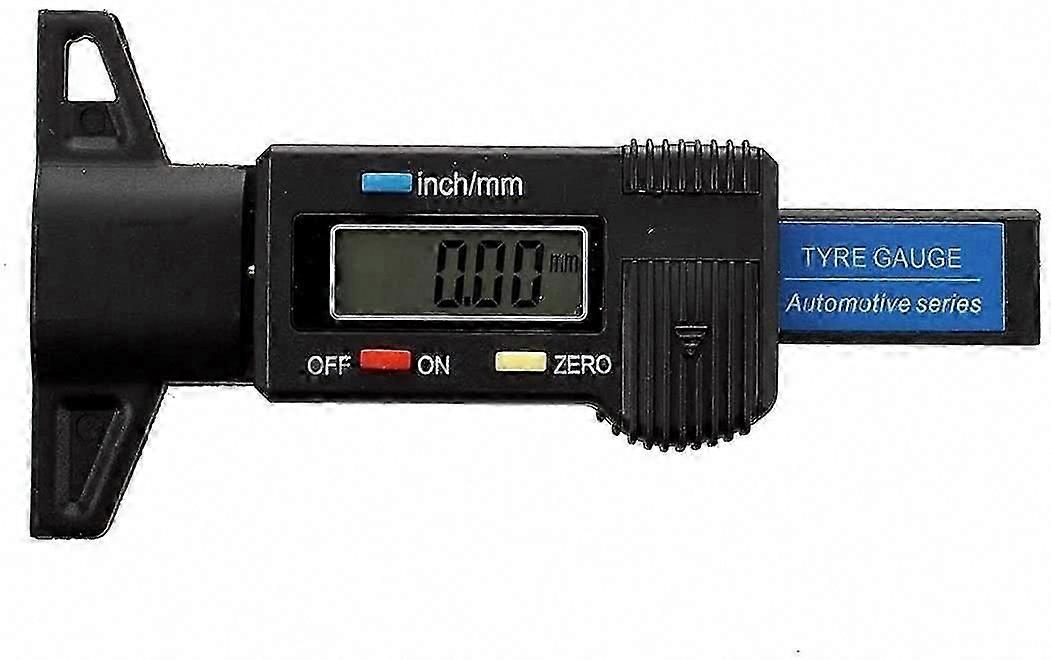 Caliper Digital Depth Gauge LCD Tread Depth Gauge Tire, Motorcycle or Truck Tread Gauge 0-25.4mm