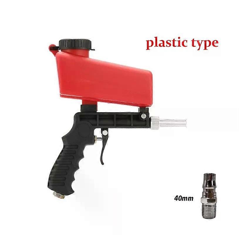 90psi Portable Gravity Pneumatic Sand Gun Lightweight Aluminum Handheld Shot Blasting Machine Gravity Adjustable Tool