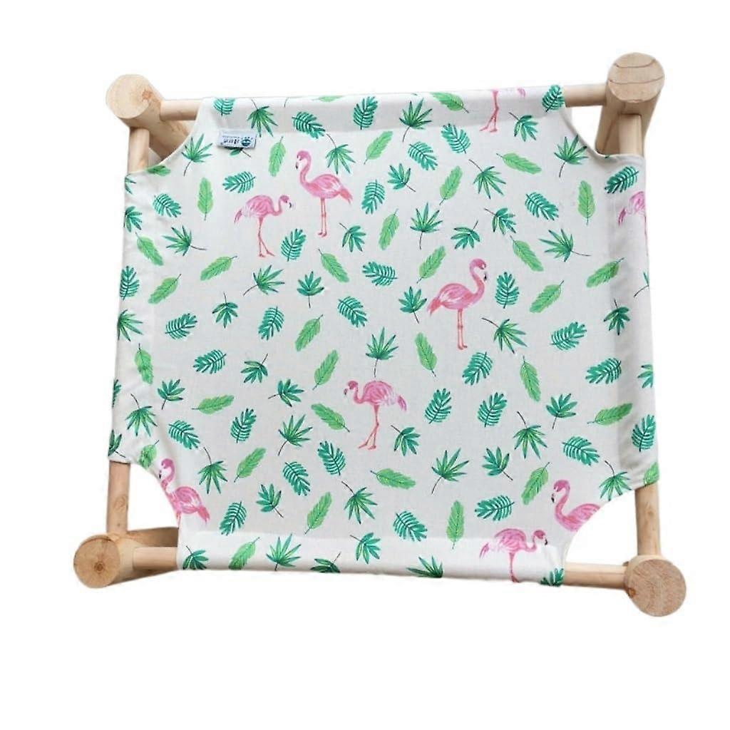 Pet bed, summer cat hammock nest, four seasons, removable washable, solid wood (1) L 5 x W 21 x H 19 cm