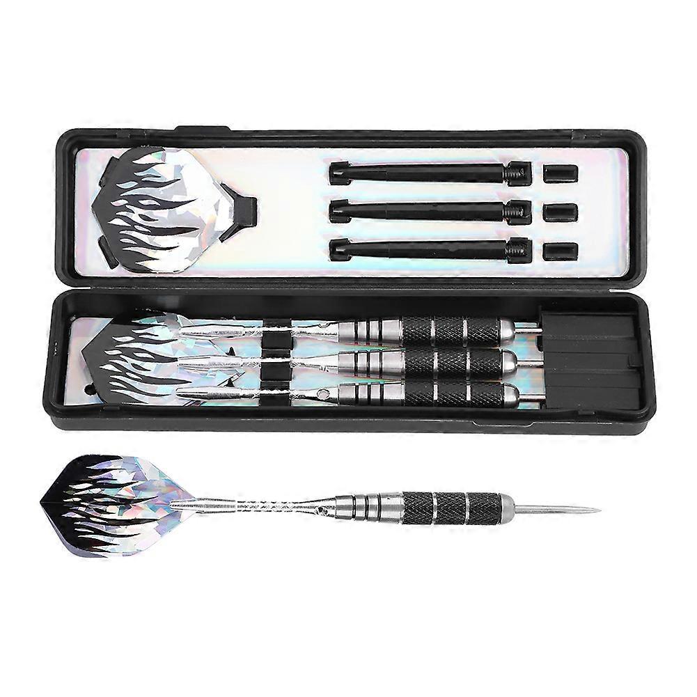 3Pcs 153mm Professional Stainless Steel Tip Target Throwing Darts Set With 6pcs Flights