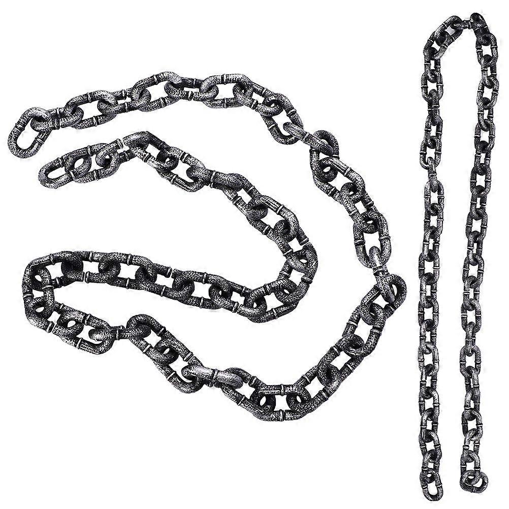 Halloween Plastic Chain Prop Lifelike Costume Accessory Lightweight Decorative for Party Haunted House Cosplay
