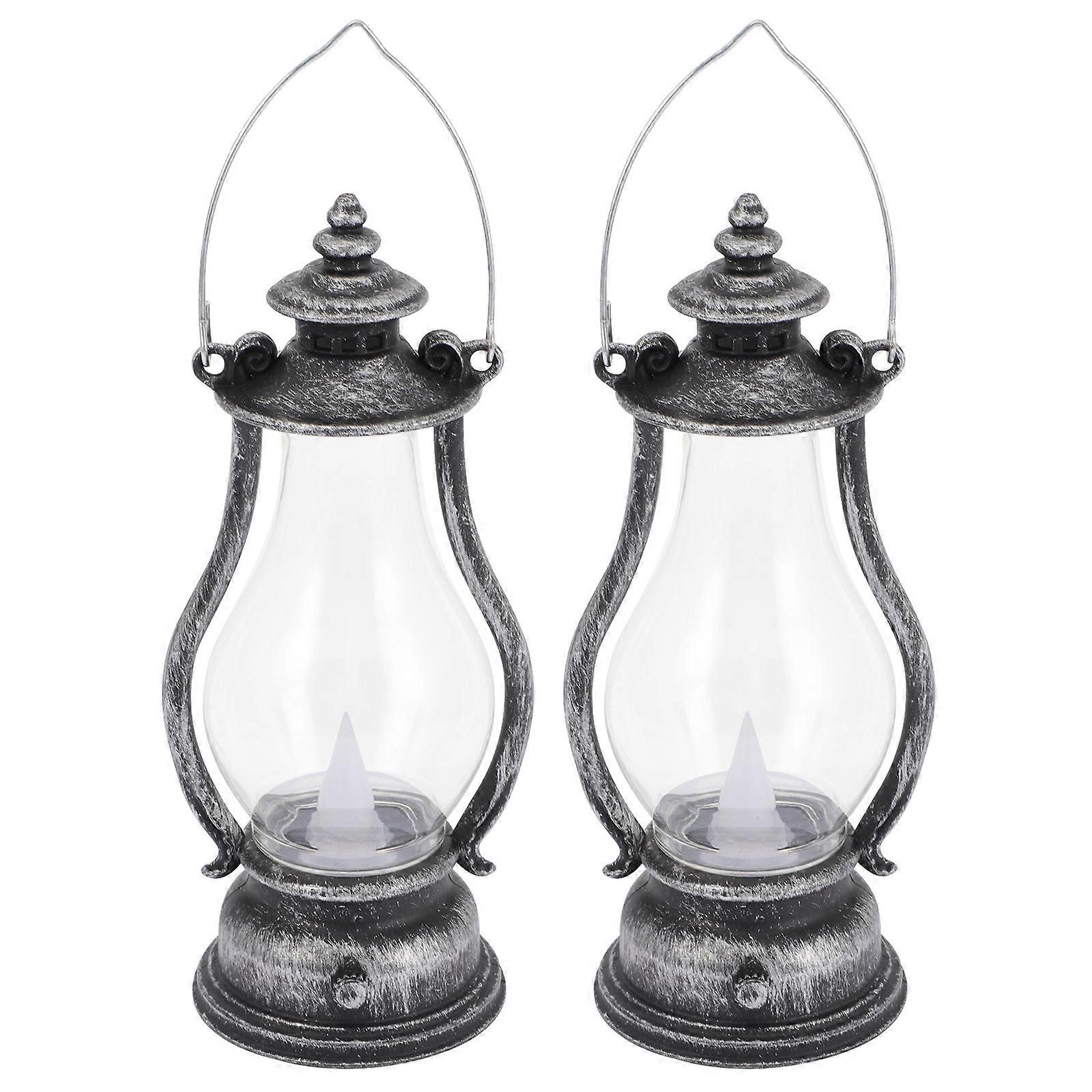 Here's a refined and engaging product description based on your input:
**2pcs Vintage Handheld LED Candle Lamp – Decorative Lanterns for Parties