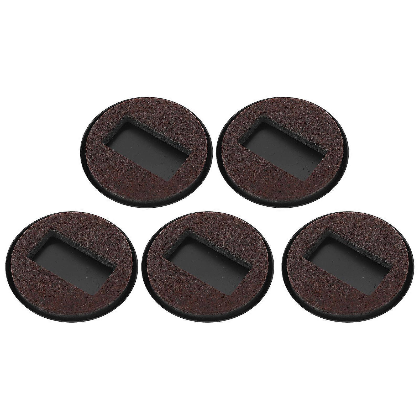 5Pcs Furniture Caster Felt Cups To Reduce Friction And Protect Floors For General Household Users In Home Use