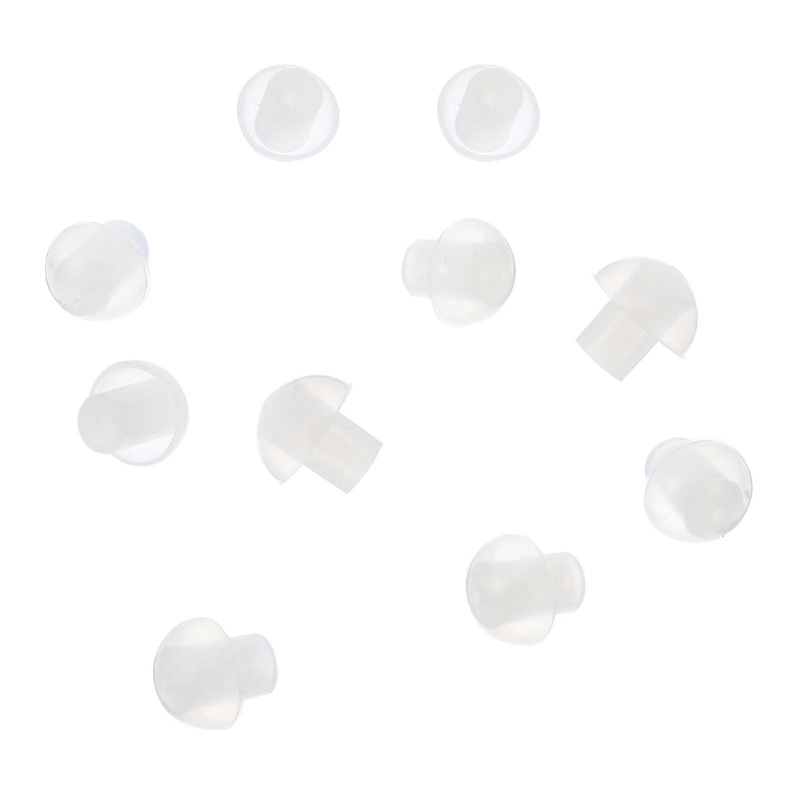 White Silicone Earbud Tips Pack for Coil Tube Compatible with Most Models