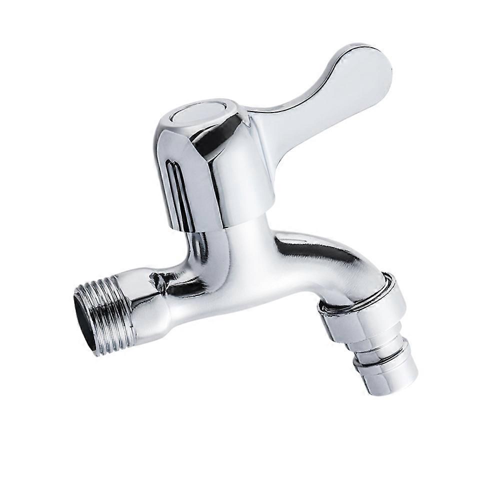 Washing Machine Faucet with Durable Zinc Alloy and Copper Handle for Home in Silver Color 1 Piece