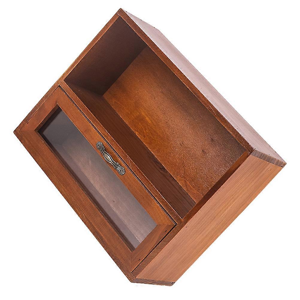 Wooden Makeup Rack Brown Durable Craftsmanship for Storage