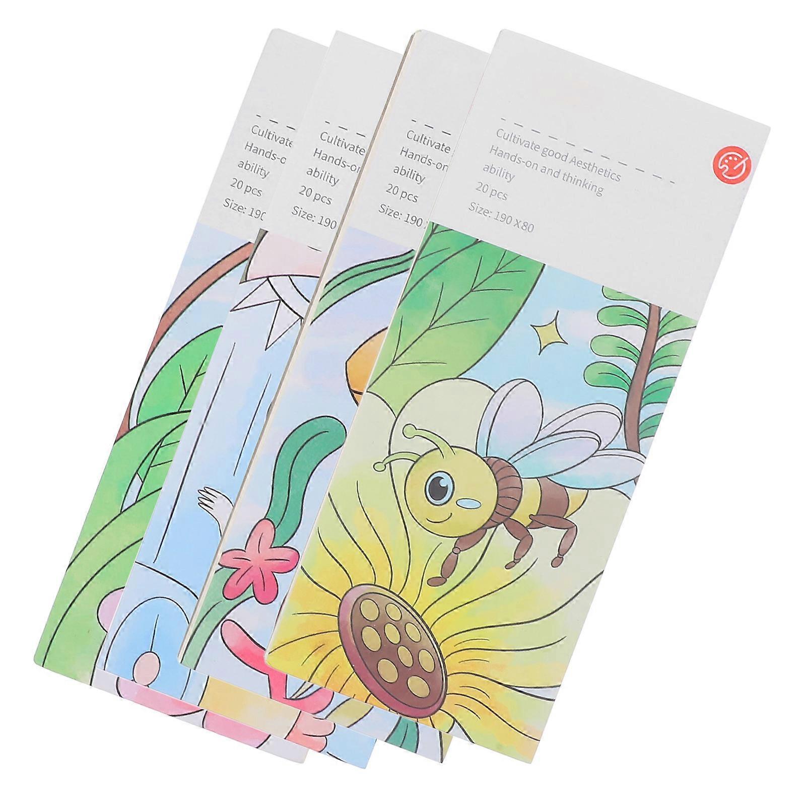 Watercolor Drawings Book For Kids Creative Expression Boosting Hand-Eye Coordination 1 Set