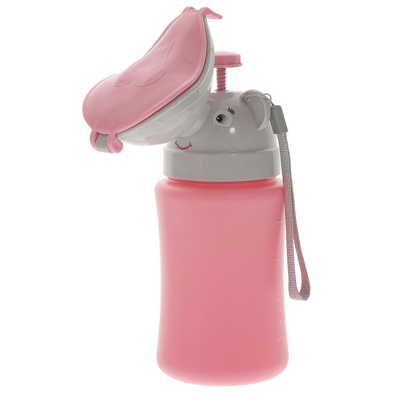 1PC Kids Car Urinal Portable Potty Bottle Mini Urining Container Emergency Toilet for Outdoor (Girl)