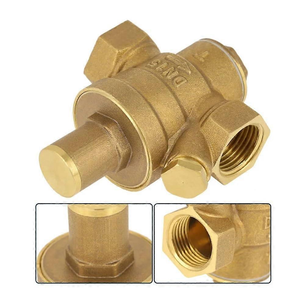 Adjustable Thread Water Pressure Reducing Valve DN15 1/2" Brass Regulator for Plumbing Systems