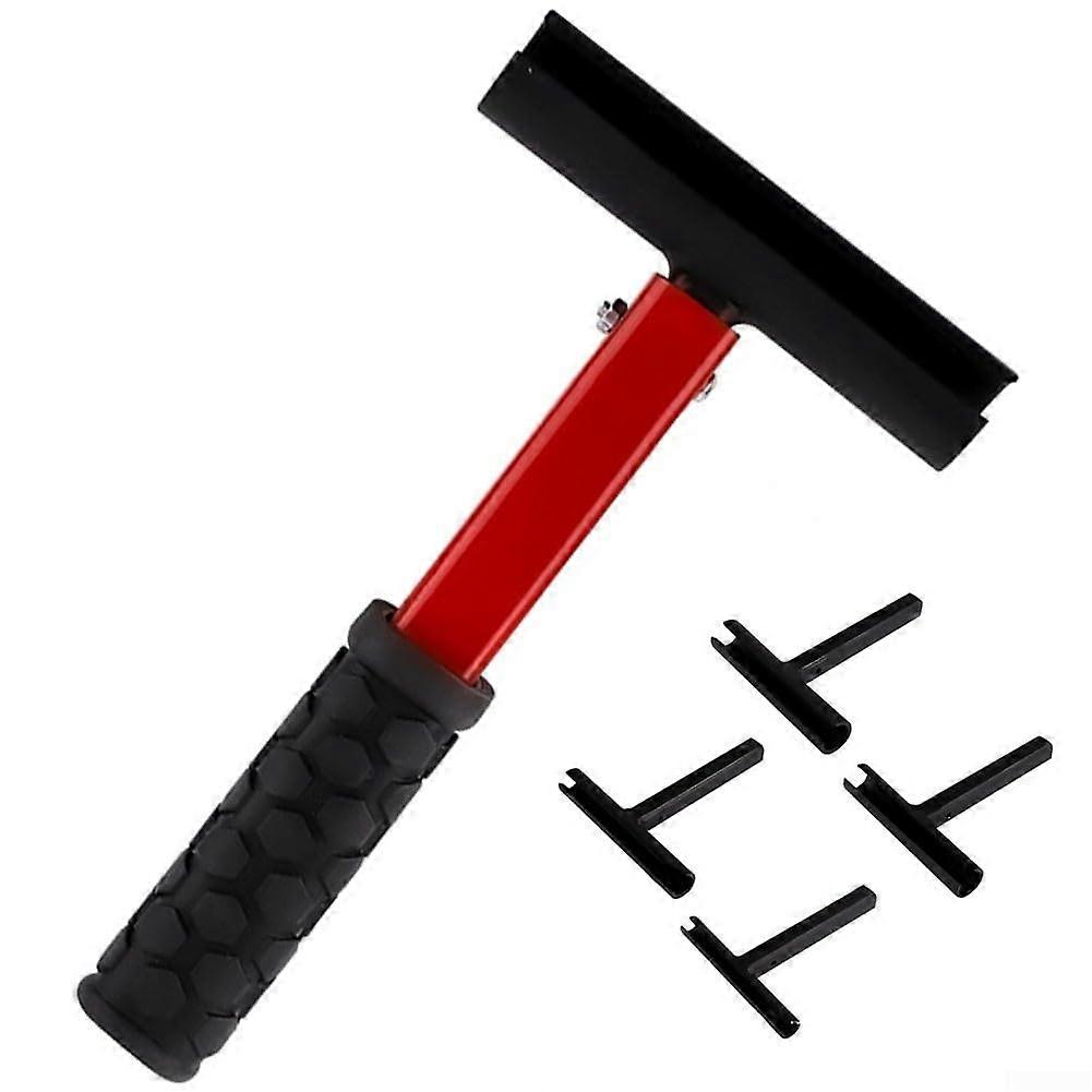 Door Hinge Wrench Kit With 3 Replacement Heads - Adjustable Hinge Tool Set, Compatible With Standard Door Hinges