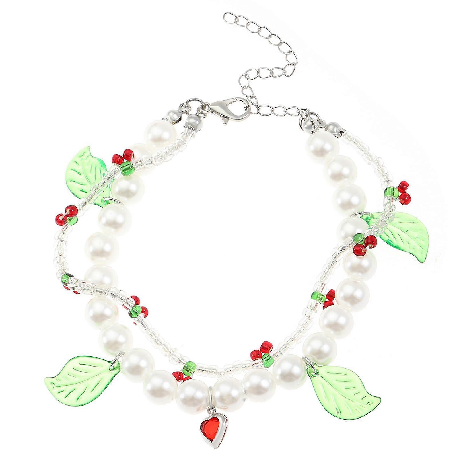 Multi-Purpose Beads with Unique Cherry Accent for Women's Jewelry Collection - Customizable, Stylish, Colorful Designs