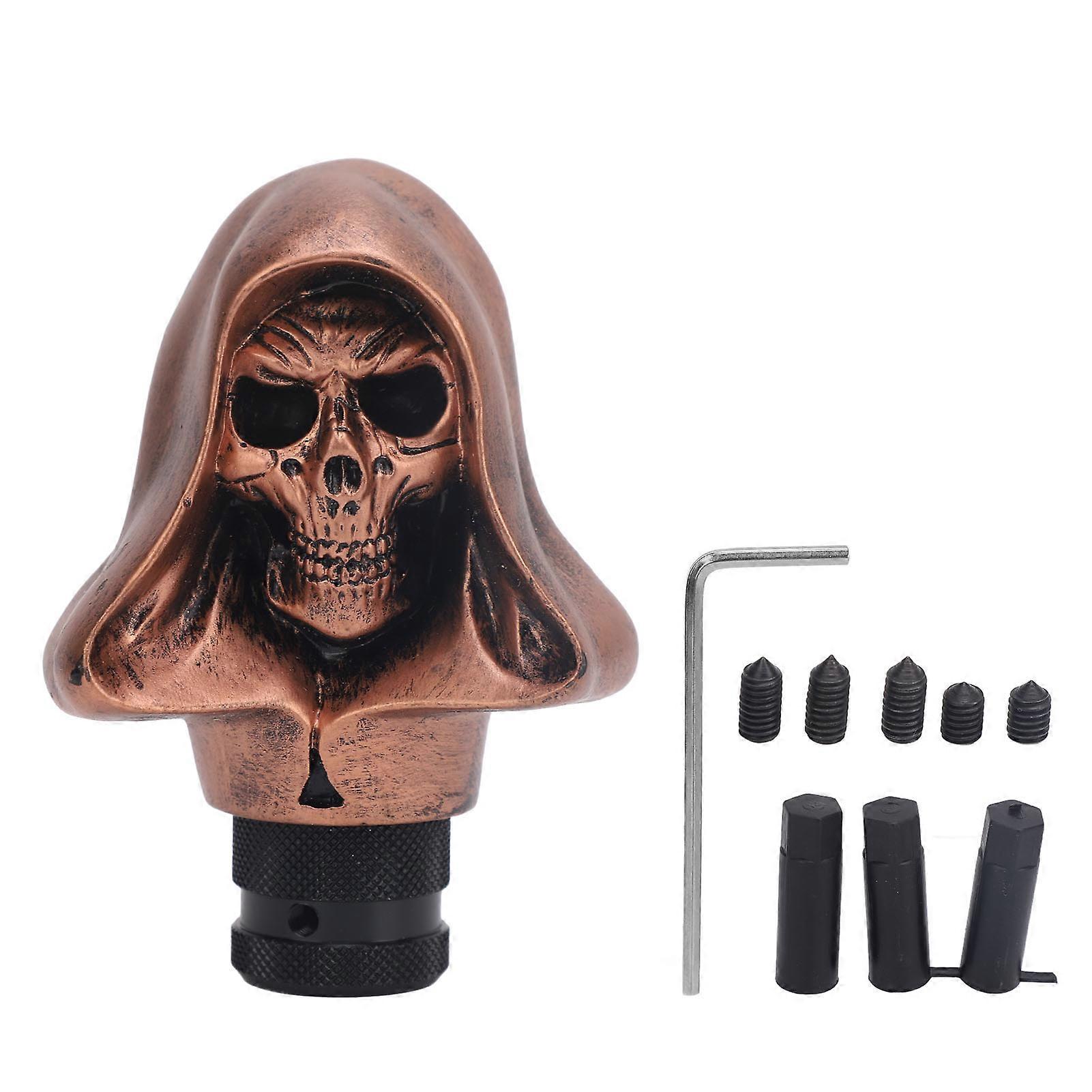 Skull Shift Knob Universal Resin Skeleton Head Gear Shift Knobs for Most Manual Transmissions Car