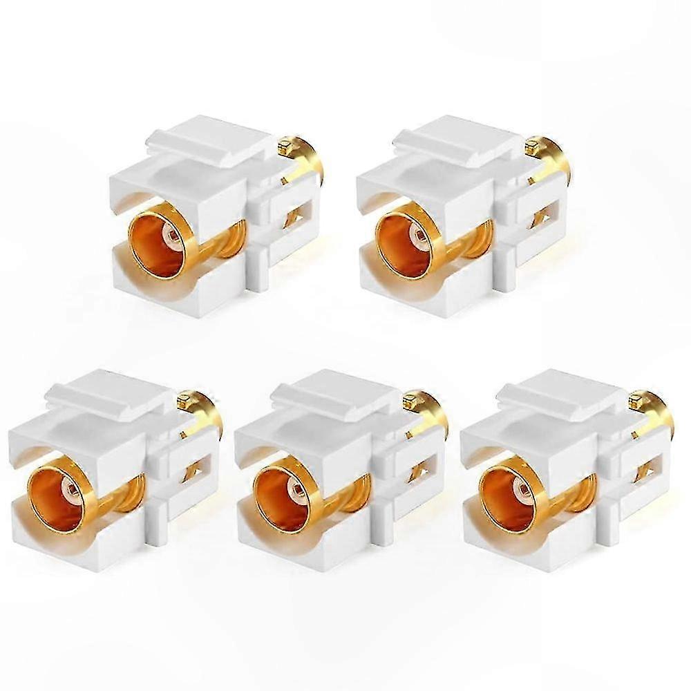 BNC Cable Wall Jack Adapter, F/F SDI Keystone Insert for BNC Connectors