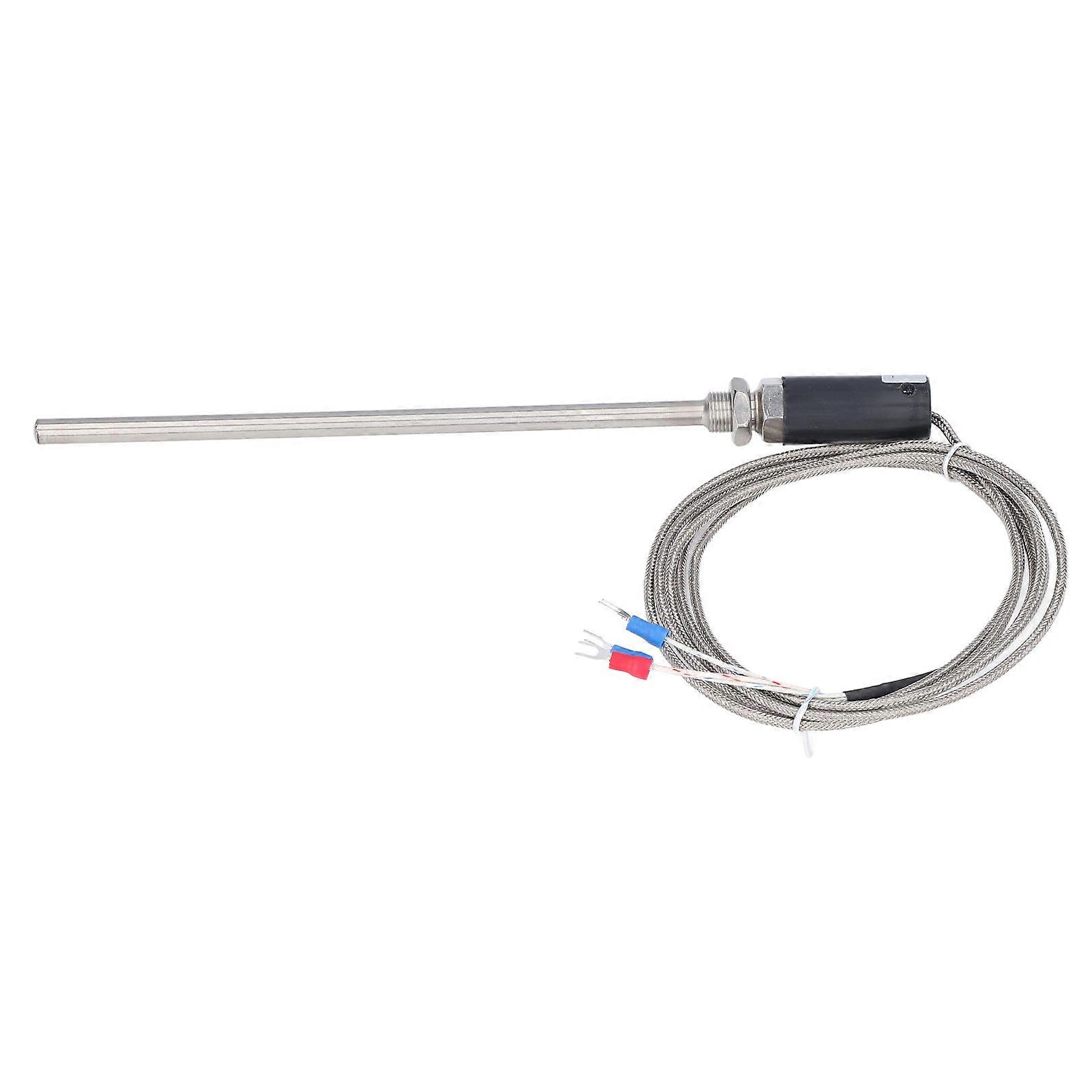 PT100 الحرارية مسبار درجة الحرارة الاستشعار محمية سلك محول -200-450 °C WZPT-10