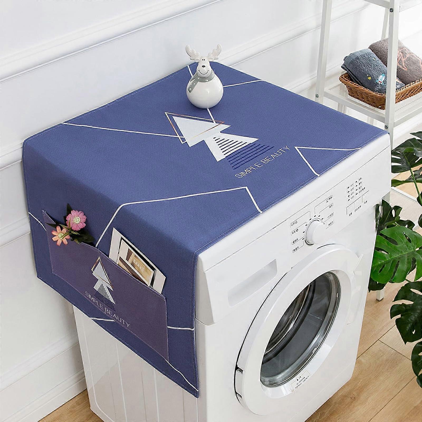 Dust Cover For Washing Machine Fabric 45X130cm, Fridge And Washer Protector, Multifunctional, E Style