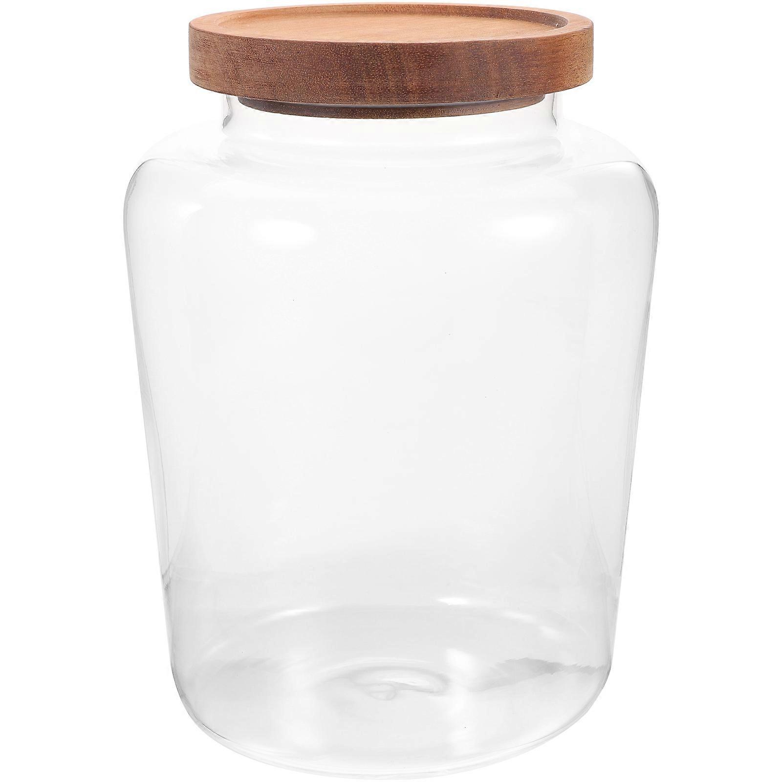 Glass Candy Jar Clear Storage Can for 5Pcs Household Use