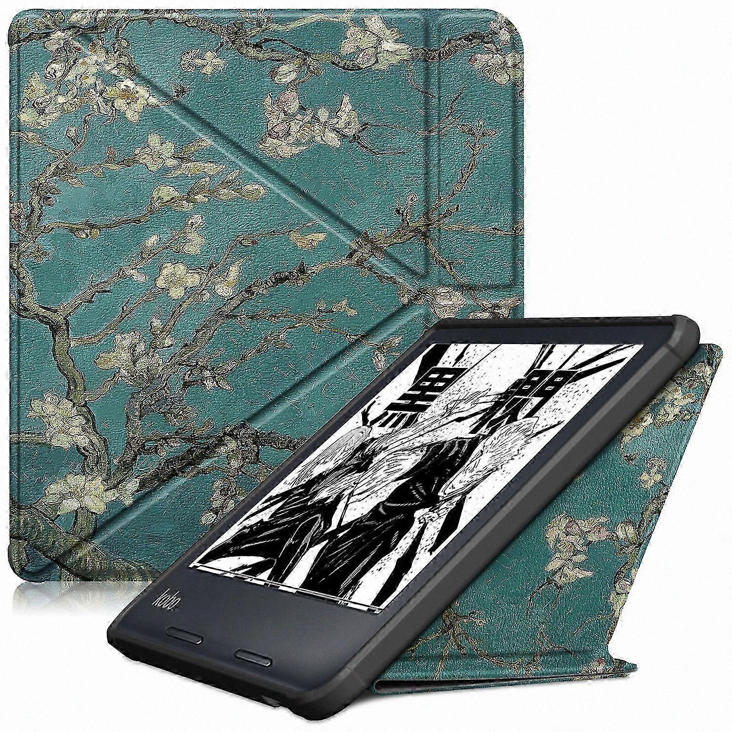 Origami Stand PU Leather Pattern Protective Cover for 7-inch E-Reader Devices