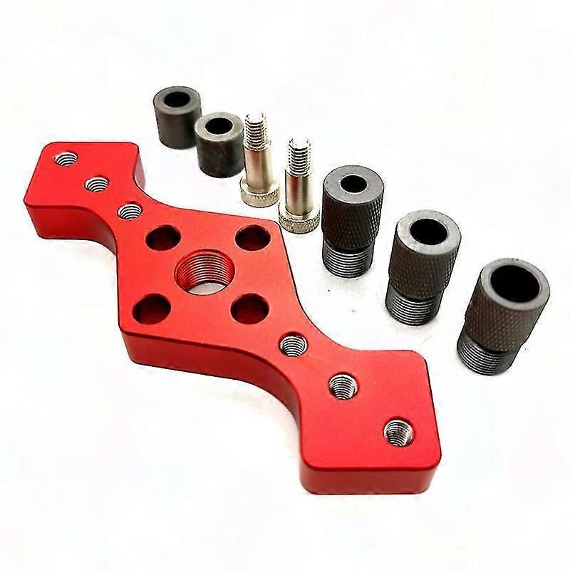 Vertical Pocket Woodworking Drill Guide Self-Centering Jig Locator Fixture for Precise Drilling
